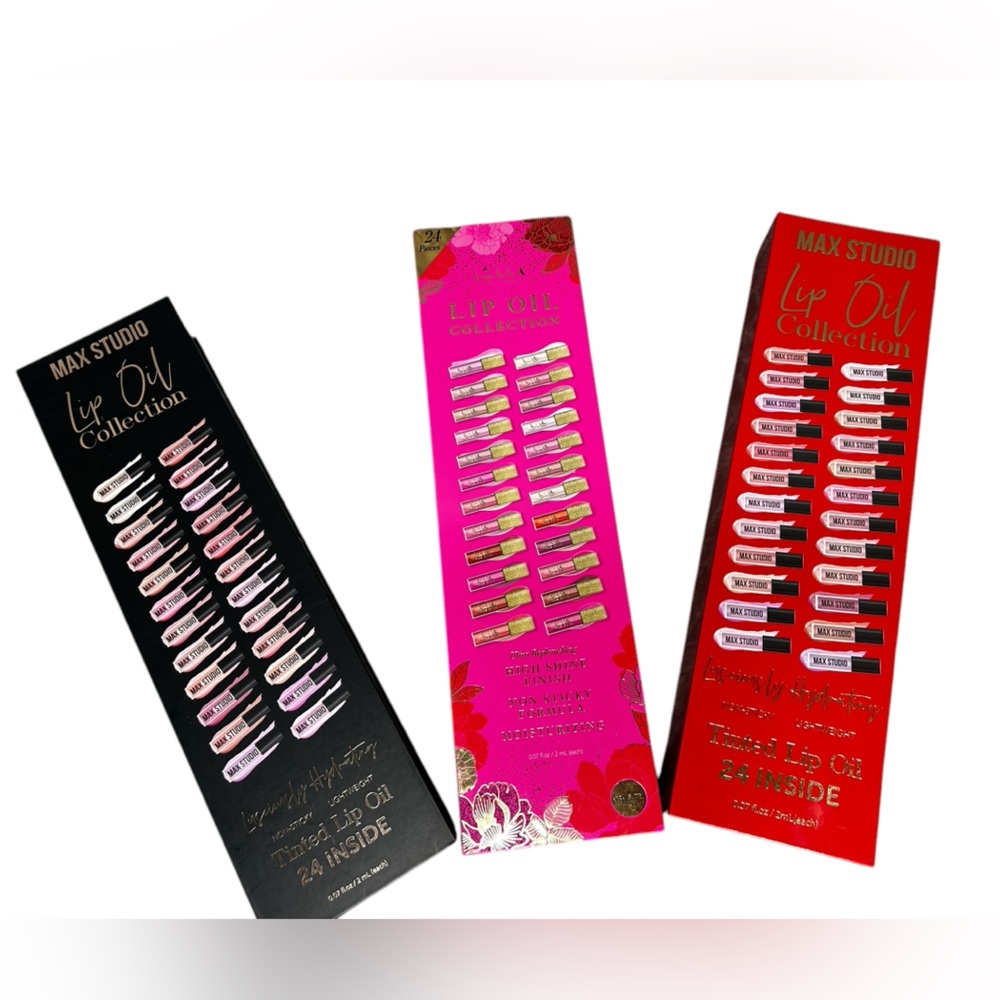 🤩BUNDLE🤩 Nicole Miller only PINK available Lip Oil 1. NIB